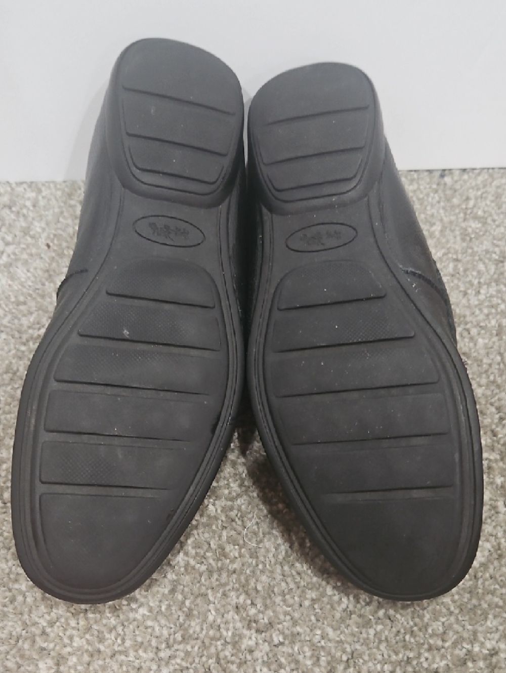 Coach Black Leather Odette  Penny Loafers with Silver Coach Logo SZ 10 - Picture 5 of 10